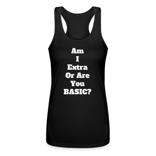 Basic Racerback Tank Top - black