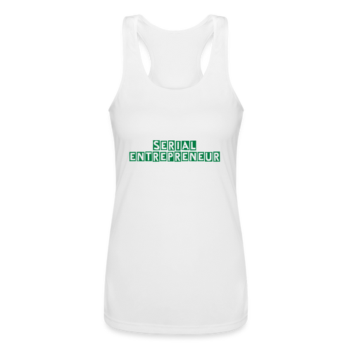 Serial Entrepreneur Racerback Tank Top - white