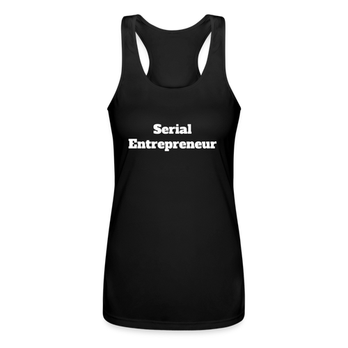 Serial Entrepreneur Women's Racerback Tee - black