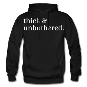 Hip Hop & Boujee's "Thick & Unbothered" Hoodie Collection - black