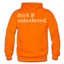 Load image into Gallery viewer, Hip Hop &amp; Boujee&#39;s &quot;Thick &amp; Unbothered&quot; Hoodie Collection - orange