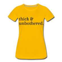 Load image into Gallery viewer, Hip Hop &amp; Boujee&#39;s &quot;Thick &amp; Unbothered&quot; Tees Collection - sun yellow