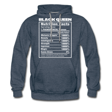 Load image into Gallery viewer, Hip Hop &amp; Boujee&#39;s Black Queen Hoodie Collection - heather denim