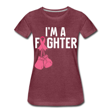 Load image into Gallery viewer, Hip Hop &amp; Boujee&#39;s &quot;Fighter&quot; Tees Collection - heather burgundy