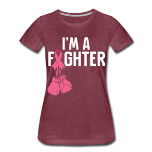 Hip Hop & Boujee's "Fighter" Tees Collection - heather burgundy