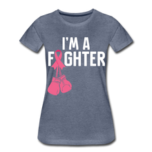 Load image into Gallery viewer, Hip Hop &amp; Boujee&#39;s &quot;Fighter&quot; Tees Collection - heather blue