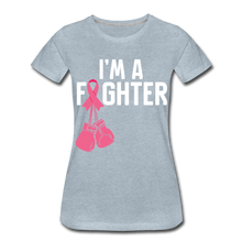 Load image into Gallery viewer, Hip Hop &amp; Boujee&#39;s &quot;Fighter&quot; Tees Collection - heather ice blue