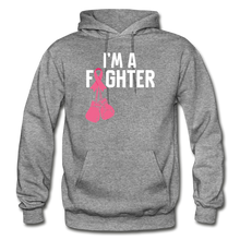 Load image into Gallery viewer, Hip Hop &amp; Boujee&#39;s &quot;Fighter&quot; Hoodie Collection - graphite heather