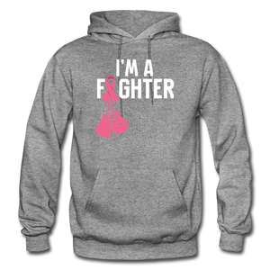 Hip Hop & Boujee's "Fighter" Hoodie Collection - graphite heather