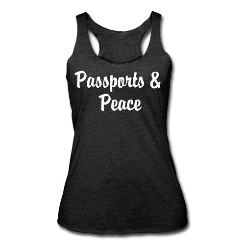 Hip & Boujee's Passports Tank - heather black