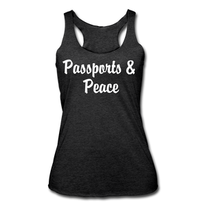 Hip & Boujee's Passports Tank - heather black